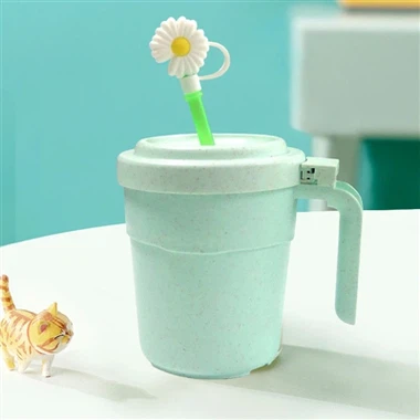 What is used to wash the dishes of wheat straw when it is dirty?